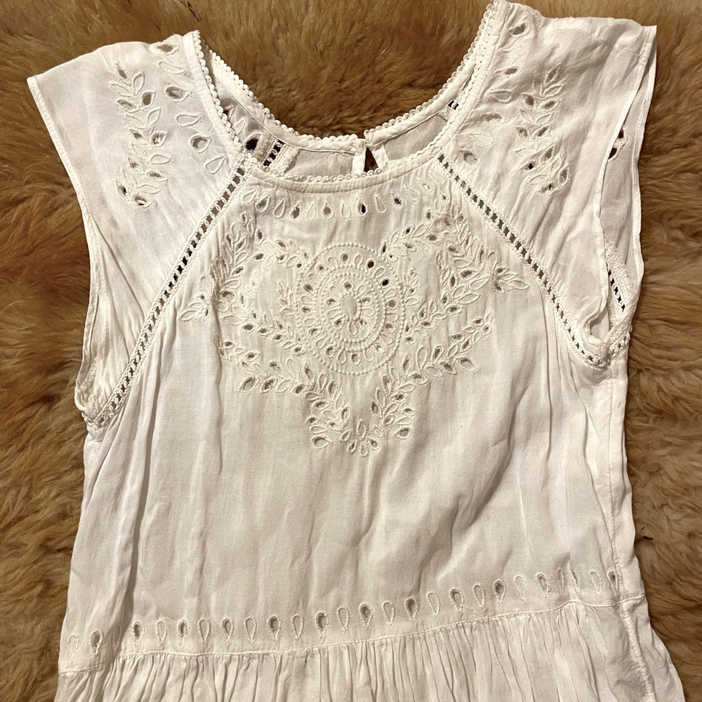 American Eagle White Lacey Dress